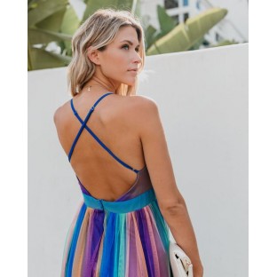 PREORDER - Sugar Plum Striped Maxi Dress