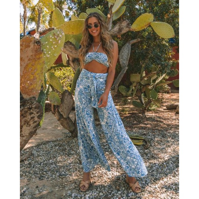 Better Barefoot Tie Front Palazzo Pants